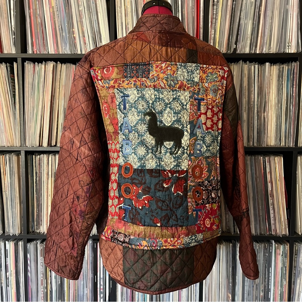 Phish Llama Taboot Patchwork Silk Jacket Sacred T… - image 2